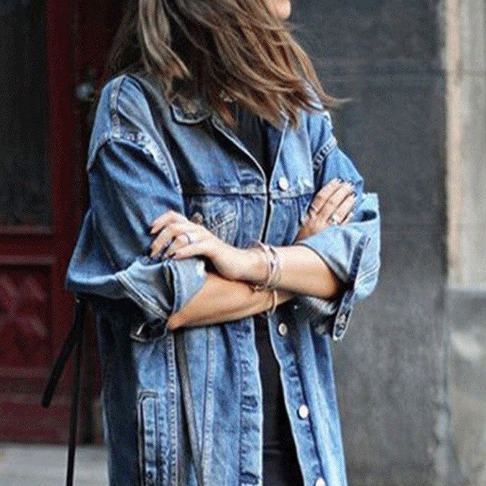 long jeans jacket🤩🤩